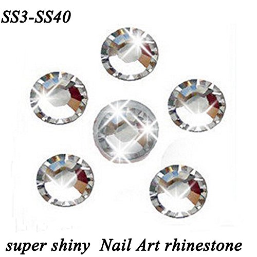 ss3-ss30 Kristallbehang Flache Rückseite Strass für Nägel Steine Nicht Hotfix Klebstoff auf 3D Nail Art Strass DIY - 2