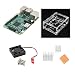 Produktbild Bluelover 4 In 1 Himbeer Pi 3 Modell B + V31 Acryl Fall + Pi Fan + Aluminium Heatsink Set