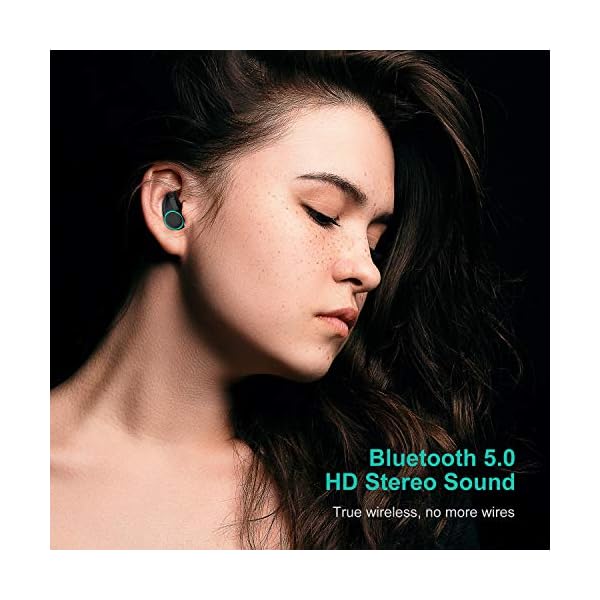HolyHigh Bluetooth Kopfh?rer Kabellos In Ear Sport Joggen Ohrh?rer Bluetooth 5.0 mit 3000mAh Batterie 120 Stunden Spielzeit IPX6 Wasserdicht Mikrofon f¡§1r iOS Android Samsung Huawei HTC – Bild 3