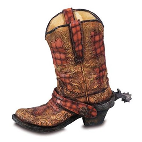 Preisvergleich Produktbild Spardose Westernstiefel Krokodillederoptik 15cm
