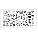 Oyedens 1PCS Halloween DIY Nail Art Manicure Template Plate Image Stamp Stamping Plates Tools