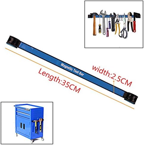 Tool Holder, Wall Mounted Heavy-Duty Metal Magnetic Organizer Tool Organizer Racks Set for Screwdrivers, Pliers, Wrenches, Knives, Scissors &amp; More- 12"