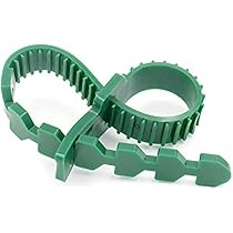 100 Liens Pour Plantes En Plastique Souple - 130 X 6 Mm, Attache En 8 Réglable Pour Tuteurs