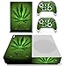 Produktbild Morbuy Xbox ONE S Design Folie Skin Vinyl Aufkleber Sticker für Microsoft Xbox ONE S Konsole + 2 Controller Skins Set (Grün Blatt)