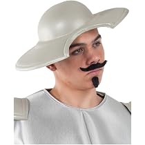 Bigote, Perilla Y Cejas Postizos Multicolor – Disfraz De Vello Facial Talla única, Ideal Para Fiestas, Carnaval Y Disfraces Divertidos