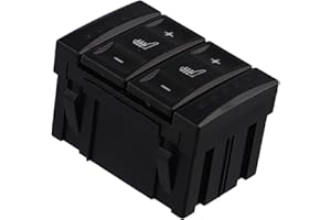 ZYWUOY Für Sitzheizungsknopf Steuerschalter 6M2T19K314AC für Ford S MAX 2006 2015 und MK4 Fahrzeugkompatibilität Zuverlässiger Ersatz (Schwarz)