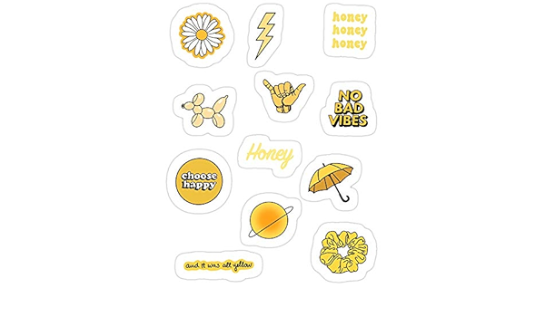 Vinyl Sticker For Cars Trucks Water Bottle Fridge Laptops Yellow Aesthetic Sticker Set Stickers 3 Pcs Pack Amazon De Auto Motorrad Vinyl Sticker For Cars Trucks Water Bottle Fridge Laptops Yellow Aesthetic Sticker Set Stickers 3 Pcs Pack Amazon De Auto Motorrad