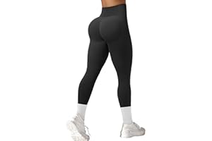 Zhiaek Mallas Deporte Mujer Push Up Leggins Deportivos Mujer Cintura Alta Pantalones Yoga Elástico Opaco Mayas Deportivas Control de Barriga para Yoga Running Fitness Training