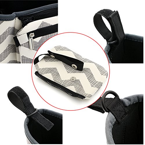 btsky Universal Baby Kinderwagen Kinderwagen Buggy Kinderwagen ORGANIZER Aufbewahrungstasche Tasse Flasche Essen Getränke isoliert Halterung Kinderwagen Zubehör - 3