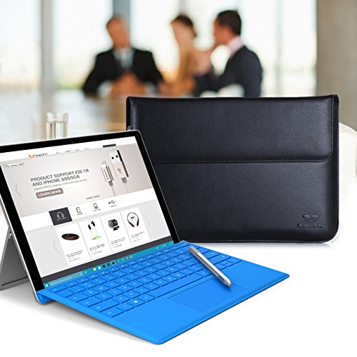 SAVFY Microsoft Surface Pro 4/3 Hülle Ultra Slim 12.3 Zoll Case mit Lebenslanger Garantie Laptop Tasche Schutzhülle für Microsoft Surface Pro 3 und Pro 4 12.3″ -schwarz - 6