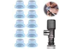 GMTEO Faucet Leak-proof Sealing Gasket, 2024 Neu Kieselgel Lecksicher Dreieck Ventildichtung für Wasserhahn, Fest Sitzender Wasserhahn Lecksichere Dichtungsringe Einfach zu verriegeln (10 Stück, Blau)