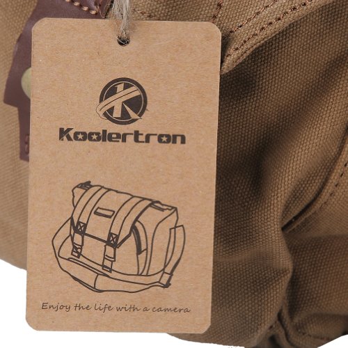 Koolertron Sac de cam  ra Sacoche de voyage Etui En Toile Sac d   paule Canvas d appareil photo reflex DSLR Sac    bandouli  re pour Appareil Photo R  flex DSLR SLR Canon Nikon Sony Olympus etc  Jaune 