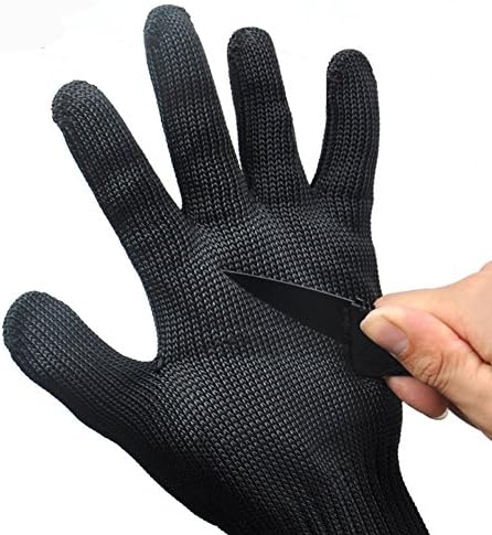 Stainless Steel Wire Cutting Gloves – Esste 24cm Multipurpose Grade 5 Gloves Suitable for Protection Against Cutting Edge And Glass (One Pair)