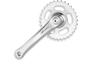 PROWHEEL Plato y bielas Singlespeed BMX fixed 170mm 33 dientes bici bicicleta