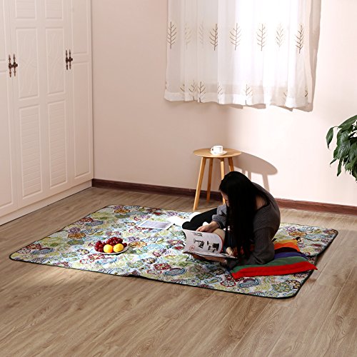 Songmics Picknickdecke Campingdecke maschinenwaschbar wärmeisoliert mit Tragegriff faltbar 195 x 150 cm GCM80M - 2