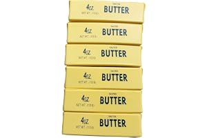 Monssiph Butter Squishy leksak, 6 stycken, realistisk mat fidgetleksak, mjuk tryckleksak för stressbekämpning, klämleksaker f