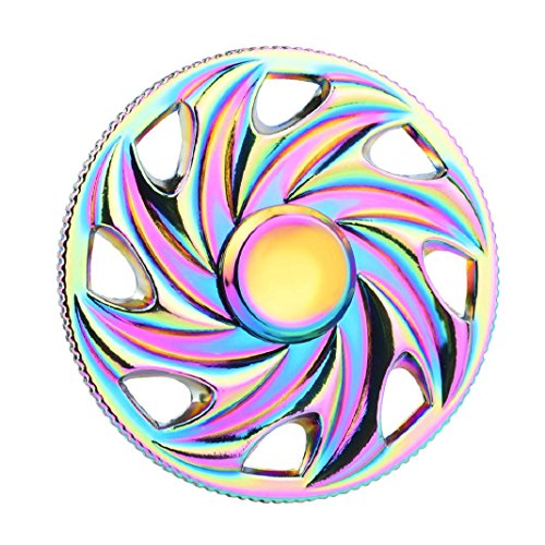 Hand Spinner Fidget Spielzeug Hand Spinner Finger Metall Pure Stahl Spielzeug EDC Focus Fidget Spinner Metall Stress Reducer Kinder Spielzeug Geschenk (A)