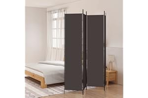 HOMIUSE 200 x 220 cm, divisorio per balcone, paravento, paravento, divisorio per interni, paravento, protezione per giardino, balcone, tenda laterale, allungabile, marrone