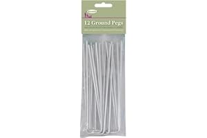 Haxnicks 12 x Garden Ground Pegs | Secure Garden Cloches | Pin Plant Protection Fabrics Weed Membranes | Pack Of 12 | 16 cm x 8 cm x 0.10 cm | Peg010101