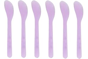 UPSTORE 50 x Kosmetik-Spatel, Länge 13,2 cm (5,2 Zoll), Einweg-Spatel, aus Kunststoff, für Creme, Lotion, Make-Up, Gesichtsmaske, zum Mischen und Testen