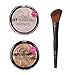 Technic Get Gorgeous Highlighting Powder 12g + Technic Get Gorgeous Bronze Highlighting Powder 12g + LyDia® Angled Highlighter/Face Contour/Blush/Powder Brush F-09