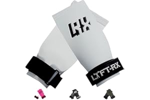 LYFT-RX LYFTRX Maniques pour Cross Fitness, Weight Lift, Lifting, Gym, Pullup, Muscle Ups, Hand Grips Fibre de Carbone sans Trous/Fingerless, Protection pour Les Mains, Gants Gymnastique