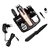 Pritech 6-en-1 Trousse de toilette pour hommes Full Size Trimmer, tondeuse nez, barbe, Shaver (Golden)