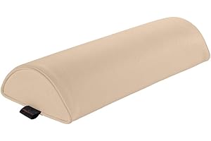 PADER MEDI.TECH Pader Medi Tech Halbrolle I Knierolle aus Polyetherschaumstoff I Lagerungsrolle mit Kunstlederbezug und Kedernähten I 50 x 18 x 9 cm I in 20 Farben verfügbar (Elfenbein)