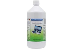 BLUM MANUFAKTUR Blum - 1000ml Nettoyant d'écran (Recharge Bouteille). Nettoyage sans Rayures de Tous Les écrans et displays, Absolument sans Traces.