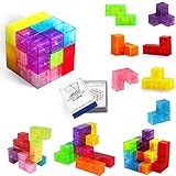✅Spezieller Kristall-Hirn-Teaser - Dieser magnetische Tetris Puzzle-Würfel wird die Kreativität Ihrer Kinder wecken und ihnen helfen, ihre motorischen Fähigkeiten zu entwickeln.