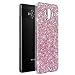 Produktbild Mate 10 Hülle [mit HD-Schutzfolie],OKZone Luxus Glitzer Bling [Glänzende Mode][Ultra Dünn] Designer Weich TPU Bumper Case Silikon Schutzhülle Handy Tasche Rückseite Hülle Etui Cover TPU Bumper Schale für Huawei Mate 10 (Rosa)