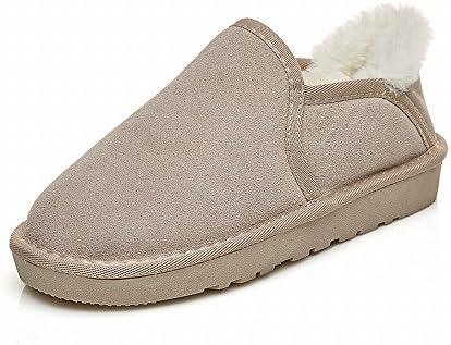 Ms. Winter Snow Boots Flat Casual Warm Cotton Shoes Plus Velvet Thick Boots,Sand,39