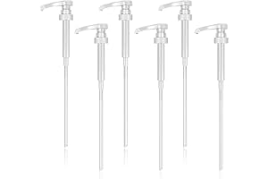 MisFun 6 st sirapspumpdispenser, sirapsdispenser för dryckesjuice, sirapdispenser, för 500 ml till 1 000 ml flaskor, leverera