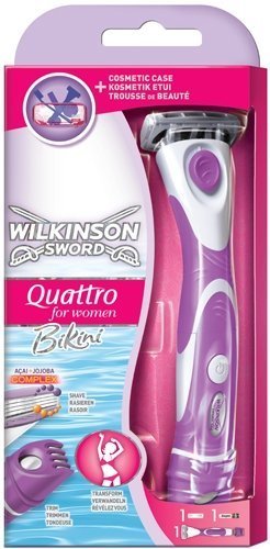 Wilkinson Sword 7005379U Quattro for Women Bikini Travel Razor