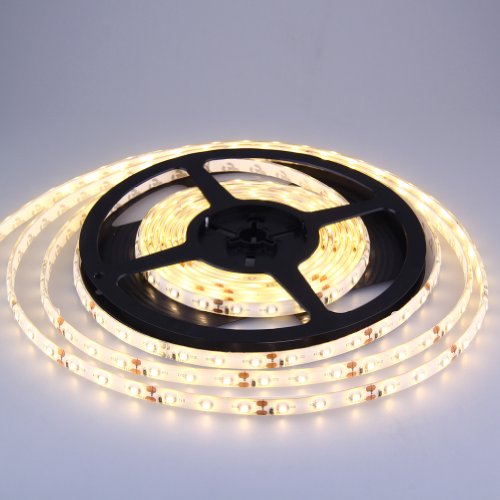 J&G 5M 3528 SET Strip LED Leiste Lichtband Lichterkette Wasserdict IP65 (Warmweiß, 5Meter 300 LED 60LED/Meter)