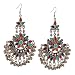Crunchy Fashion Jewellery Afghani Tribal Oxidised Dangler Stylish Fancy Party Wear Chandbali Earrings for Girls and Women RS.339.00