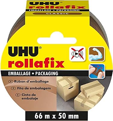 UHU Rollafix Emballage Ruban Marron - 66mx50mm