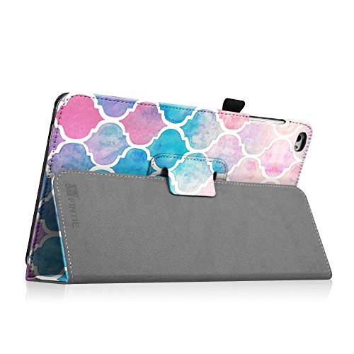 Fintie Huawei MediaPad T1 10 Hülle – Slim Fit Kunstleder (Folio) Schutzhülle Tasche Case Cover Standfunktion und Stylus-Halterung für Huawei MediaPad T1 10.0 LTE / WiFi (9,6 Zoll) Tablet-PC, Aquarell kariert - 7