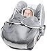 Wallaboo Baby Blanket Coco nore - For Car seat and Travel - Warm and safe - 90 X70 cm - For Babies from Newborn - grey