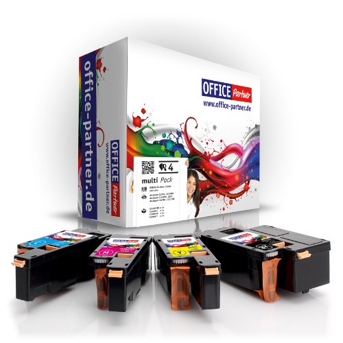 OFFICE Partner Multipack da 4 Toner Compatibile Epson 1700 (BK/C/M/Y) per stampanti Epson Aculaser C1700 / C1700DN / C1700N / C1750 / C1750N / C1750W / CX17 / CX17NF / CX17WF