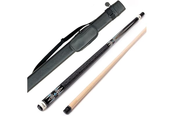 Riley Centurion Queue de Billard américain avec poignée enveloppée de Lin Section 58 (147 cm) – Embouts de Protection de 13 mm et étui Rigide