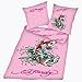 Produktbild Ed Hardy 4844-41050 Microfaser Bettwäsche "Fisch" 80 x 80 cm/135 x 200 cm rosa