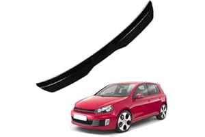 KIZMIQ 2X Becquets arrière,ArrièRe Becquet Toit ABS Voiture Lame De Aileron pour Golf 6 GTI 2009 2010 2011 2012 2013 Tuning hayon Aile Accessoire,A/Black
