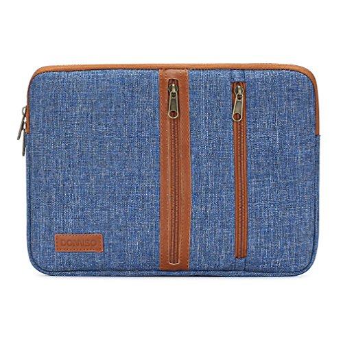 DOMISO 11 Zoll Einfachen Stil Laptoptaschen Business Laptop Notebook Hülle Sleeve Laptoptasche Sleeve Hülle Schutztasche für 11.6″ MacBook Air / 12.3″ Microsoft Surface Pro 4, Blau - 2