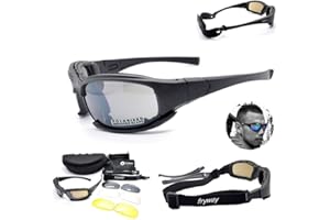 TRYMWAY Gafas de sol tácticas polarizadas 4LS para hombre, resistente a impactos de airsoft, ahumadas, para ciclismo o motociclismo, POLARIZED MODEL