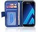 Price comparison product image Cadorabo Book Case works with Samsung Galaxy A5 2017 in NEPTUNE BLUE - with Magnetic Closure and 3 Card Slots - Wallet Etui Cover Pouch PU Leather Flip