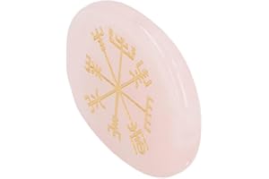 CCYLEZ Nordic Viking Runes Stones Set, Balances Chakras Hand Carved Purify Negative Energy Meditation Symbol Stones for Meditation