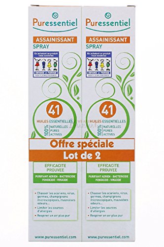 Desinfectante Spray en 41 aceites esenciales 200ml Pack de 2 Puressentiel