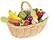 Produktbild Janod Holzspielzeug - Früchte- Gemüsesortiment im Korb Obst Gemüse Kaufladen Markt 24 Teile - 22 x 15 x 16 cm, Mehrfarbig