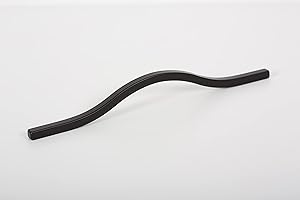 Gedotec maniglie per mobili alluminio nero | 1 pezzo - maniglie per porte pieghevoli per mobili da afferrare | CORAGGIOSO | design industriale vintage moderno | Lunghezza: 600 mm | Maniglie armadio